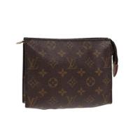 Pre-owned Canvas pouches Louis Vuitton Vintage , Brown , Dames