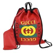 Pre-owned Leather gucci-bags Gucci Vintage , Red , Dames