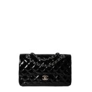 Pre-owned Leather chanel-bags Chanel Vintage , Black , Dames