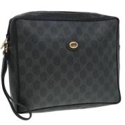 Pre-owned Canvas clutches Gucci Vintage , Black , Dames