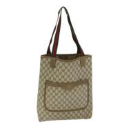 Pre-owned Leather gucci-bags Gucci Vintage , Beige , Dames