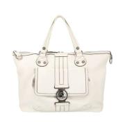 Pre-owned Leather gucci-bags Gucci Vintage , White , Dames