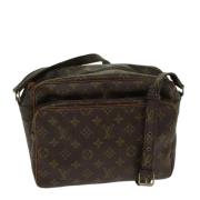 Pre-owned Canvas shoulder-bags Louis Vuitton Vintage , Brown , Dames