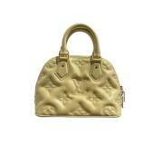 Pre-owned Leather handbags Louis Vuitton Vintage , Yellow , Dames