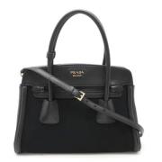 Pre-owned Canvas totes Prada Vintage , Black , Dames