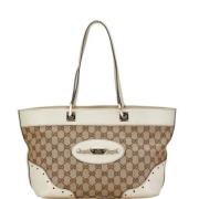 Pre-owned Canvas gucci-bags Gucci Vintage , Beige , Dames