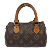 Pre-owned Canvas louis-vuitton-bags Louis Vuitton Vintage , Brown , Da...