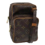 Pre-owned Canvas shoulder-bags Louis Vuitton Vintage , Brown , Dames