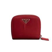 Pre-owned Leather wallets Prada Vintage , Red , Dames