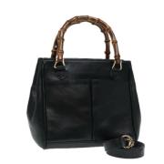 Pre-owned Leather gucci-bags Gucci Vintage , Black , Dames