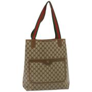 Pre-owned Leather gucci-bags Gucci Vintage , Beige , Dames