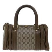 Pre-owned Canvas gucci-bags Gucci Vintage , Beige , Dames