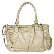 Pre-owned Leather gucci-bags Gucci Vintage , White , Dames