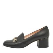 Pre-owned Leather heels Gucci Vintage , Black , Dames