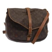 Pre-owned Canvas shoulder-bags Louis Vuitton Vintage , Brown , Dames