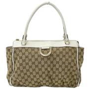 Pre-owned Canvas gucci-bags Gucci Vintage , Beige , Dames