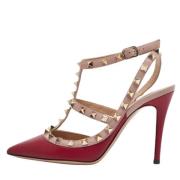 Pre-owned Leather heels Valentino Vintage , Red , Dames