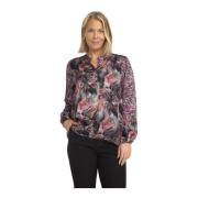 Rose Flower Blouse Seoul.Wi24 Stijl 2-Biz , Multicolor , Dames