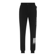 Katoenen Joggingbroek met Logoprint Plein Sport , Black , Heren