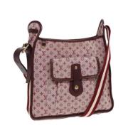 Pre-owned Canvas handbags Louis Vuitton Vintage , Red , Dames