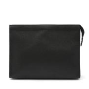 Pre-owned Leather clutches Louis Vuitton Vintage , Black , Heren