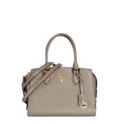 Pre-owned Leather prada-bags Prada Vintage , Gray , Dames