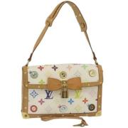 Pre-owned Canvas louis-vuitton-bags Louis Vuitton Vintage , White , Da...