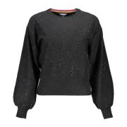 Zwarte Polyester Dames Trui Desigual , Black , Dames