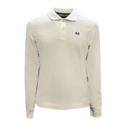 Basis Heren Polo Shirt met Voorlogo La Martina , White , Heren