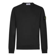 Geribbelde grijze trui met ronde hals Stone Island , Gray , Heren