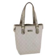 Pre-owned Canvas handbags Gucci Vintage , White , Dames