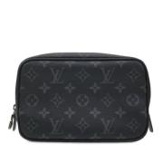 Pre-owned Canvas pouches Louis Vuitton Vintage , Black , Dames