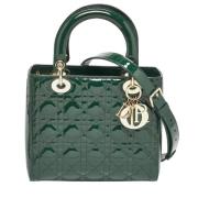 Pre-owned Leather dior-bags Dior Vintage , Green , Dames