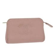 Pre-owned Leather chanel-bags Chanel Vintage , Pink , Dames