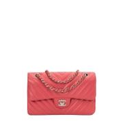 Pre-owned Leather chanel-bags Chanel Vintage , Pink , Dames