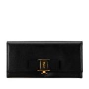 Pre-owned Leather wallets Salvatore Ferragamo Pre-owned , Black , Dame...