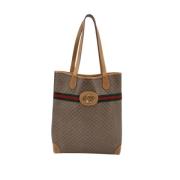 Pre-owned Leather gucci-bags Gucci Vintage , Beige , Dames