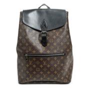 Pre-owned Canvas backpacks Louis Vuitton Vintage , Brown , Dames