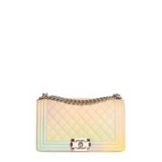 Pre-owned Leather chanel-bags Chanel Vintage , Multicolor , Dames