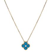 Pre-owned Fabric necklaces Van Cleef & Arpels Pre-owned , Blue , Dames