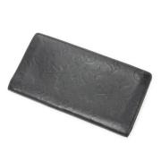 Pre-owned Leather wallets Louis Vuitton Vintage , Black , Dames