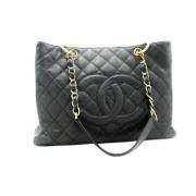 Pre-owned Leather chanel-bags Chanel Vintage , Black , Dames