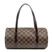 Pre-owned Canvas handbags Louis Vuitton Vintage , Brown , Dames