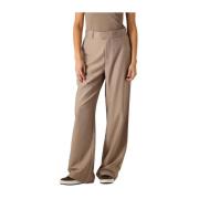 Bruine Wijde Broek Nukus , Brown , Dames