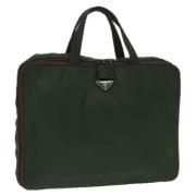 Pre-owned Leather handbags Prada Vintage , Green , Dames