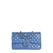 Pre-owned Leather chanel-bags Chanel Vintage , Blue , Dames