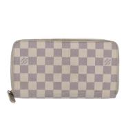 Pre-owned Canvas wallets Louis Vuitton Vintage , White , Dames