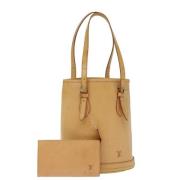 Pre-owned Leather louis-vuitton-bags Louis Vuitton Vintage , Beige , D...