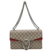 Pre-owned Suede gucci-bags Gucci Vintage , Beige , Dames