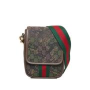 Pre-owned Canvas gucci-bags Gucci Vintage , Brown , Dames